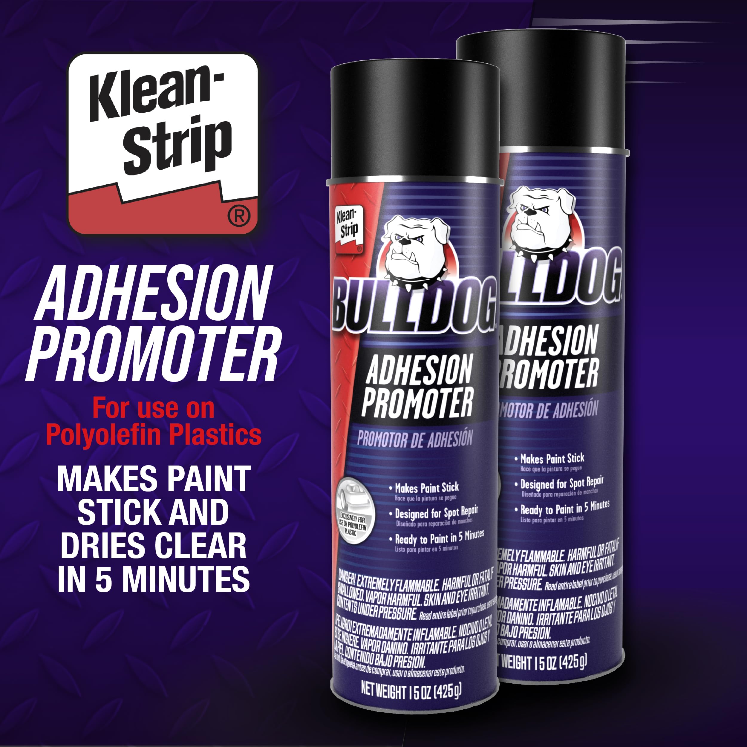 Polyolefin plastic adhesion promoter for paint prep packaging