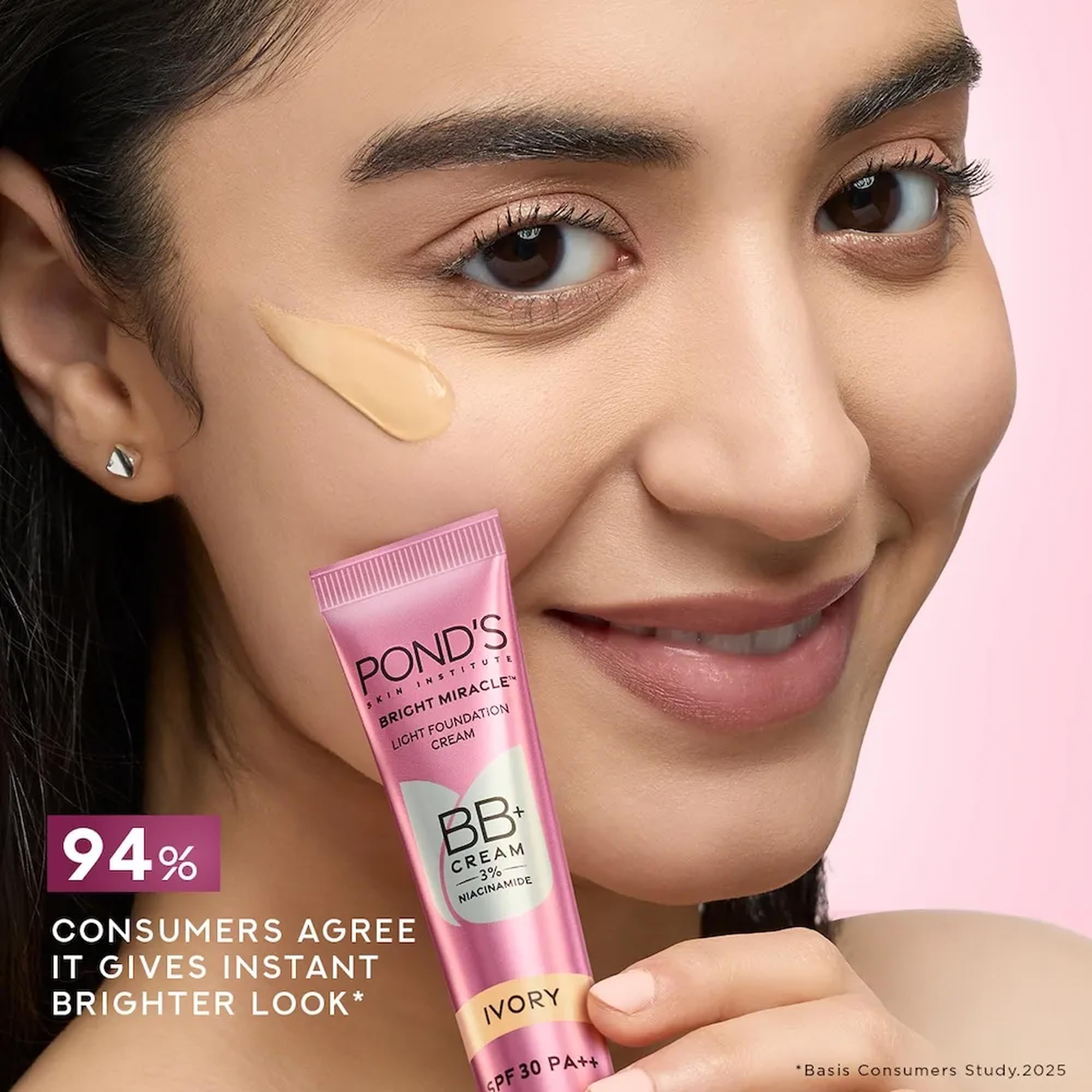 Lightweight POND'S BB+ Cream foundation 18g Ivory