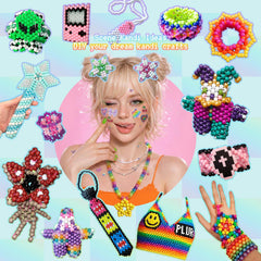 pony beads 6x9mm with 4mm holes