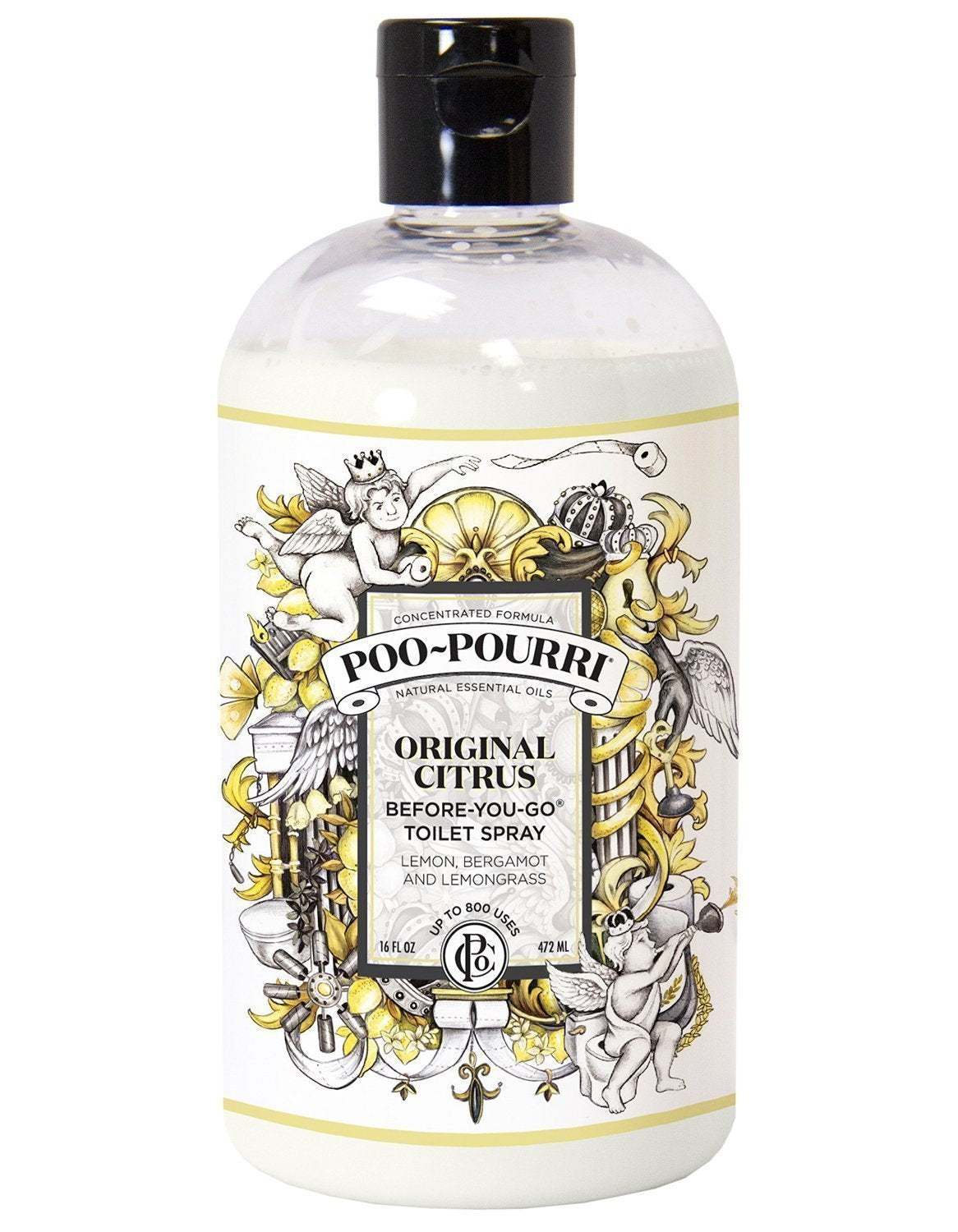 Poo-Pourri Before-You-Go Toilet Spray Refill Bottle Original product label
