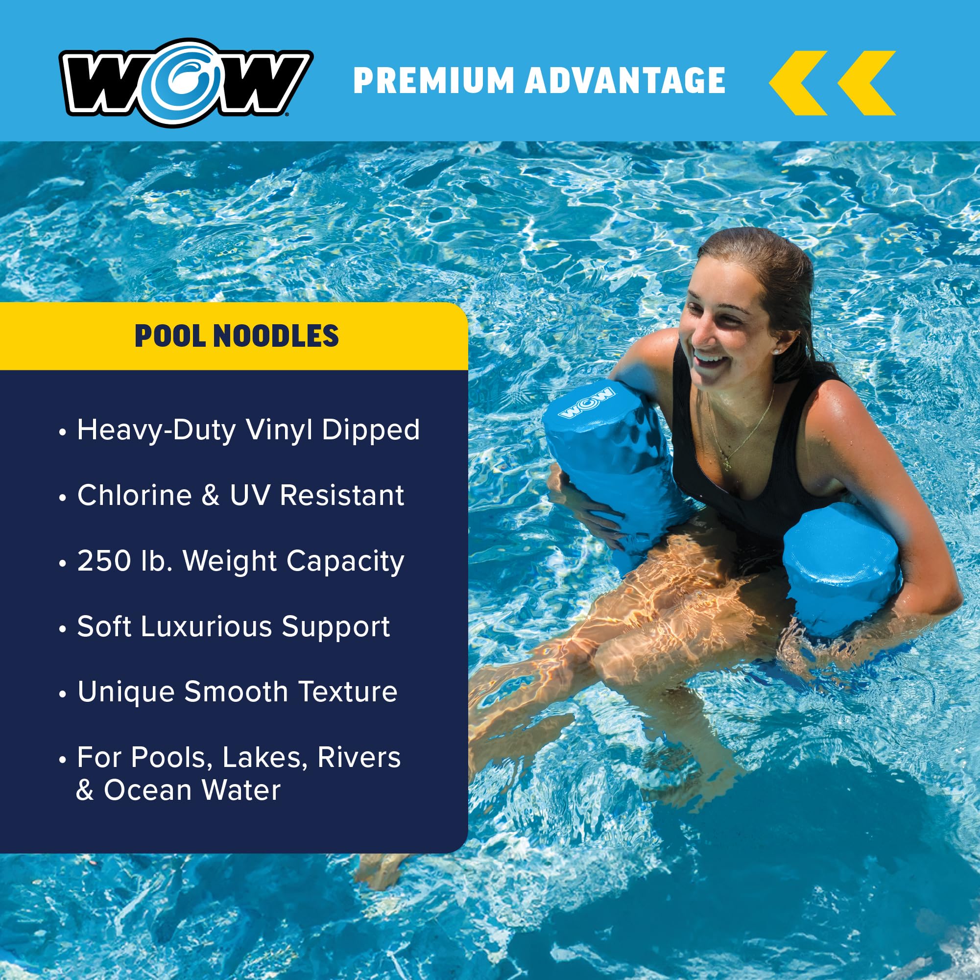 Standard 46 inch length pool noodle connectors compatibility