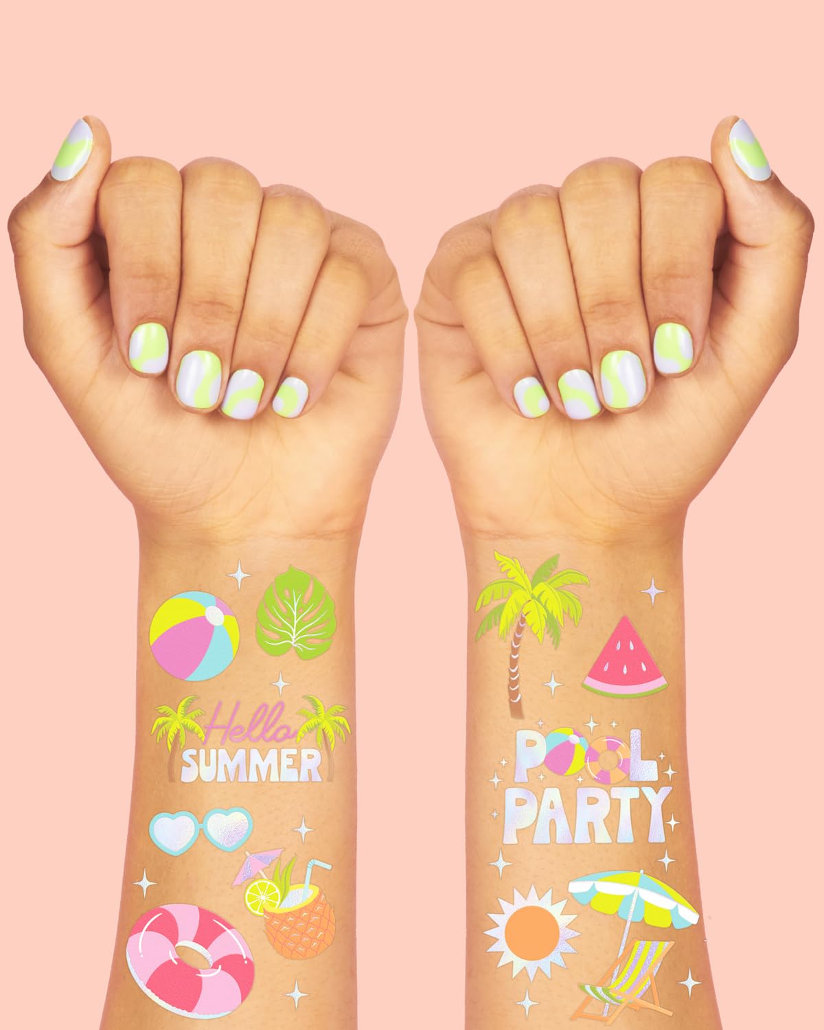 watermelon pool floats tropical drinks tattoo designs
