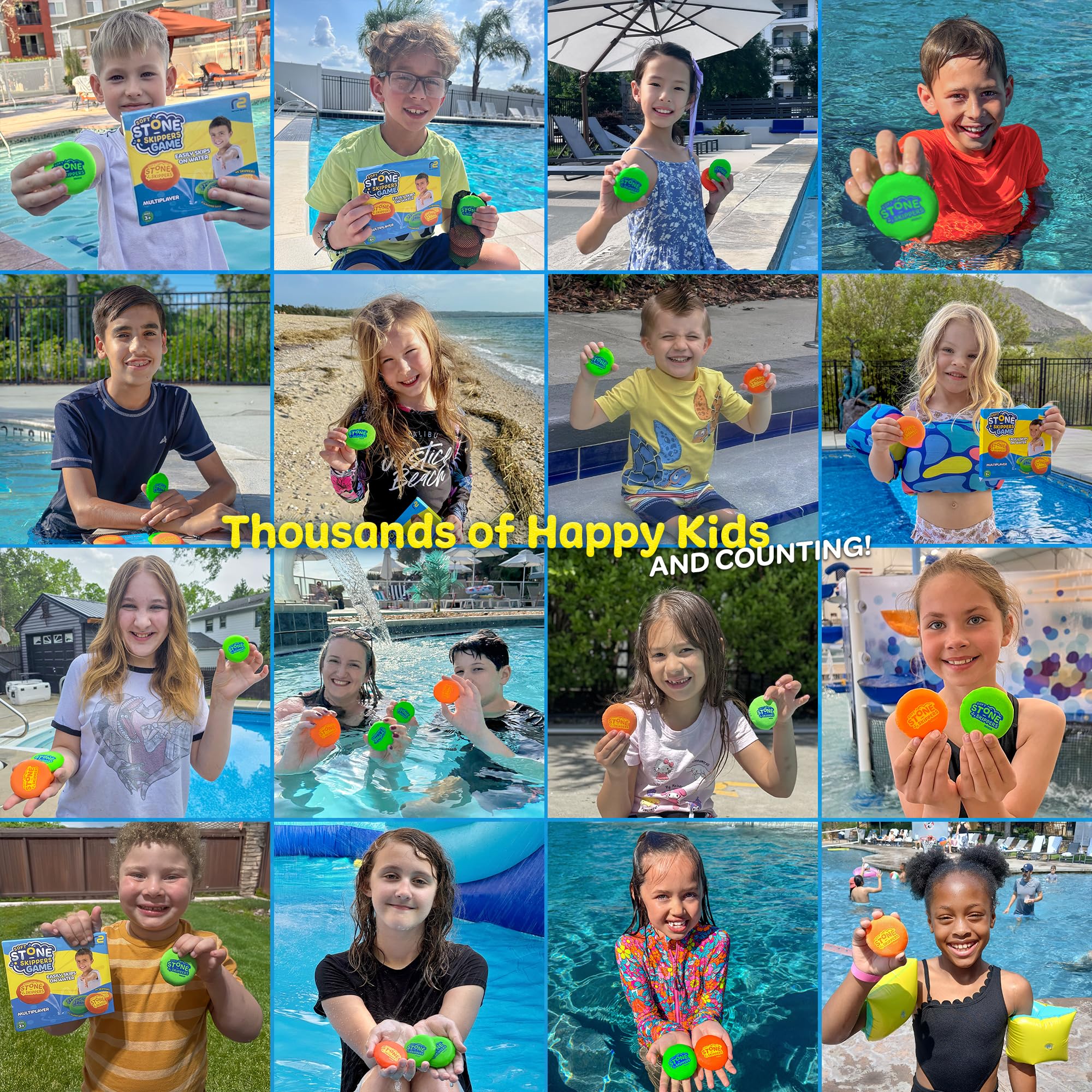 Pool toy Soft Stone Skippers Game for kids