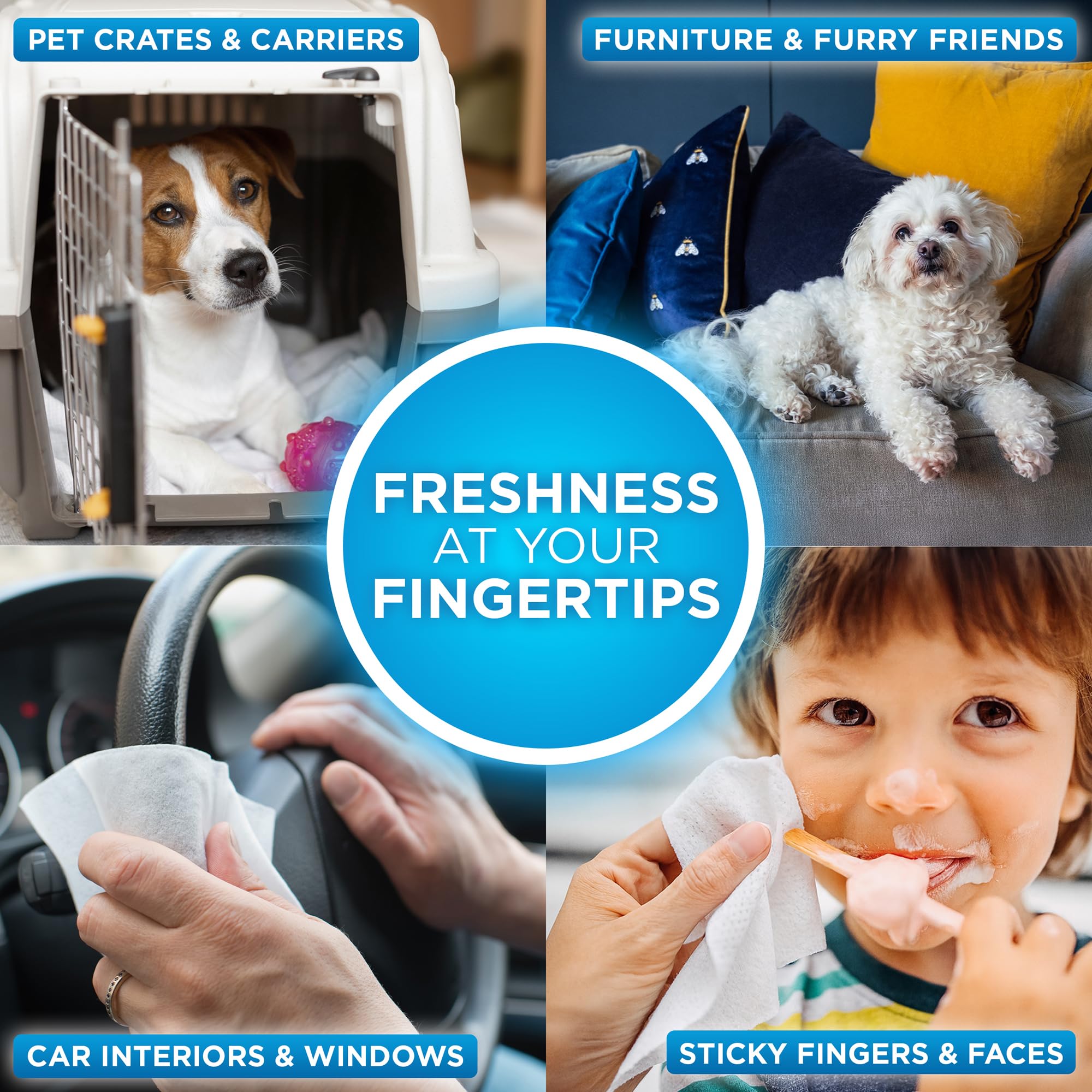 POOPH® Pure Wipes™ for car and home odor control