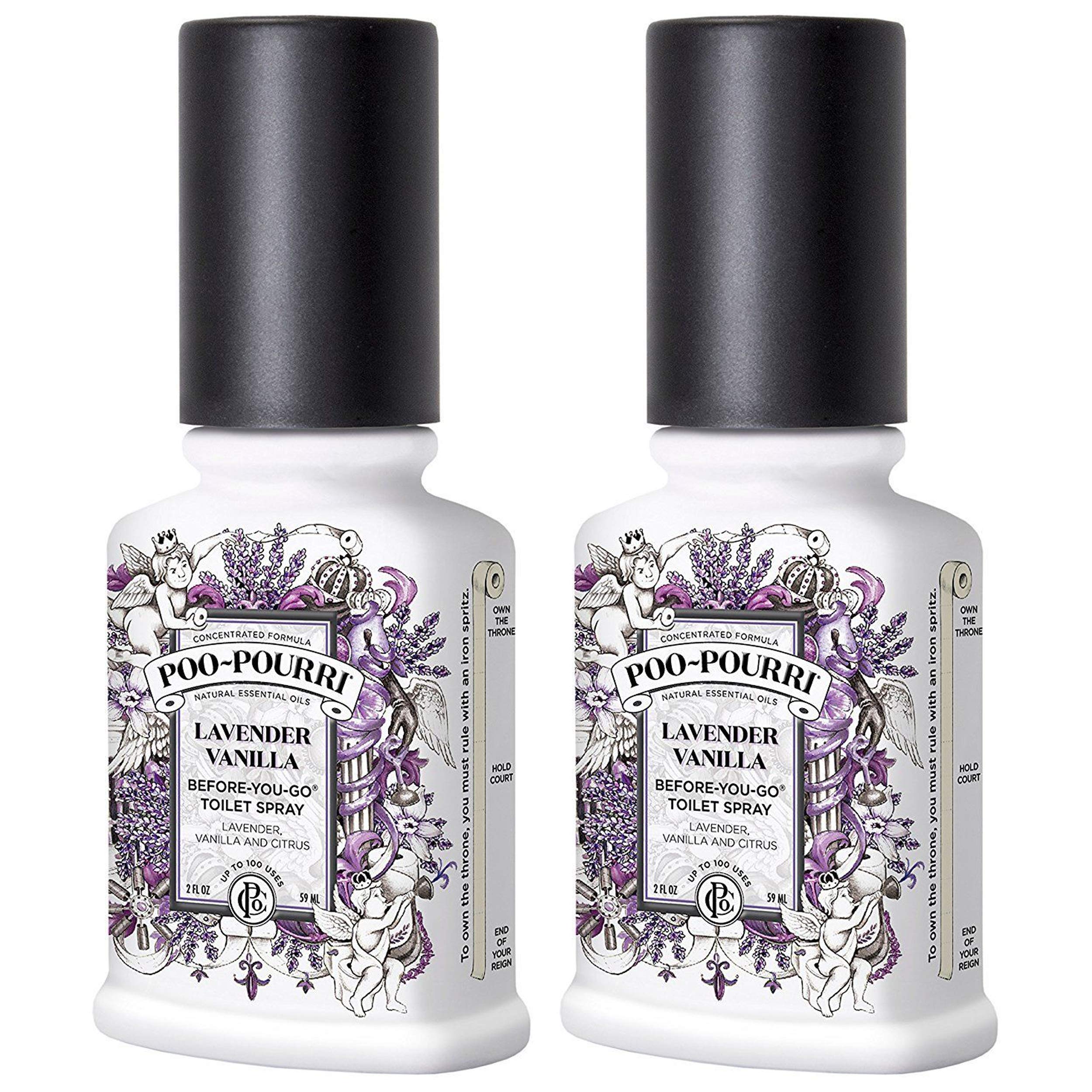 PooPourri Before You Go Spray Lavender Vanilla 2-count 2oz bottles