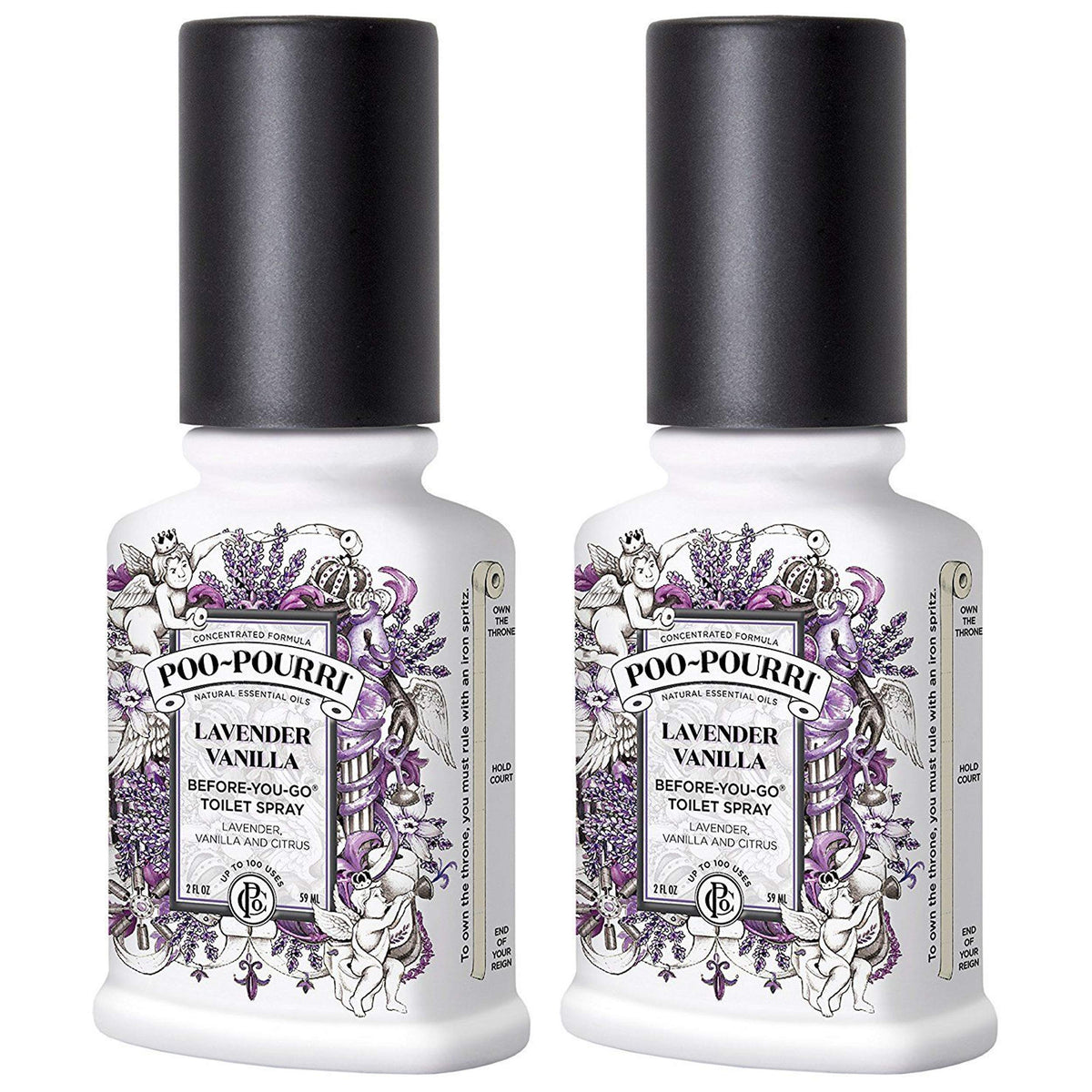 PooPourri Before You Go Spray Lavender Vanilla 2-count 2oz bottles