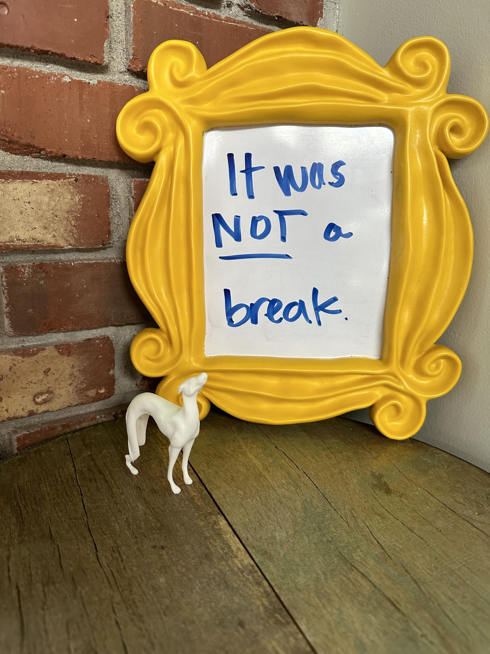 White Greyhound miniature design suitable for gifting