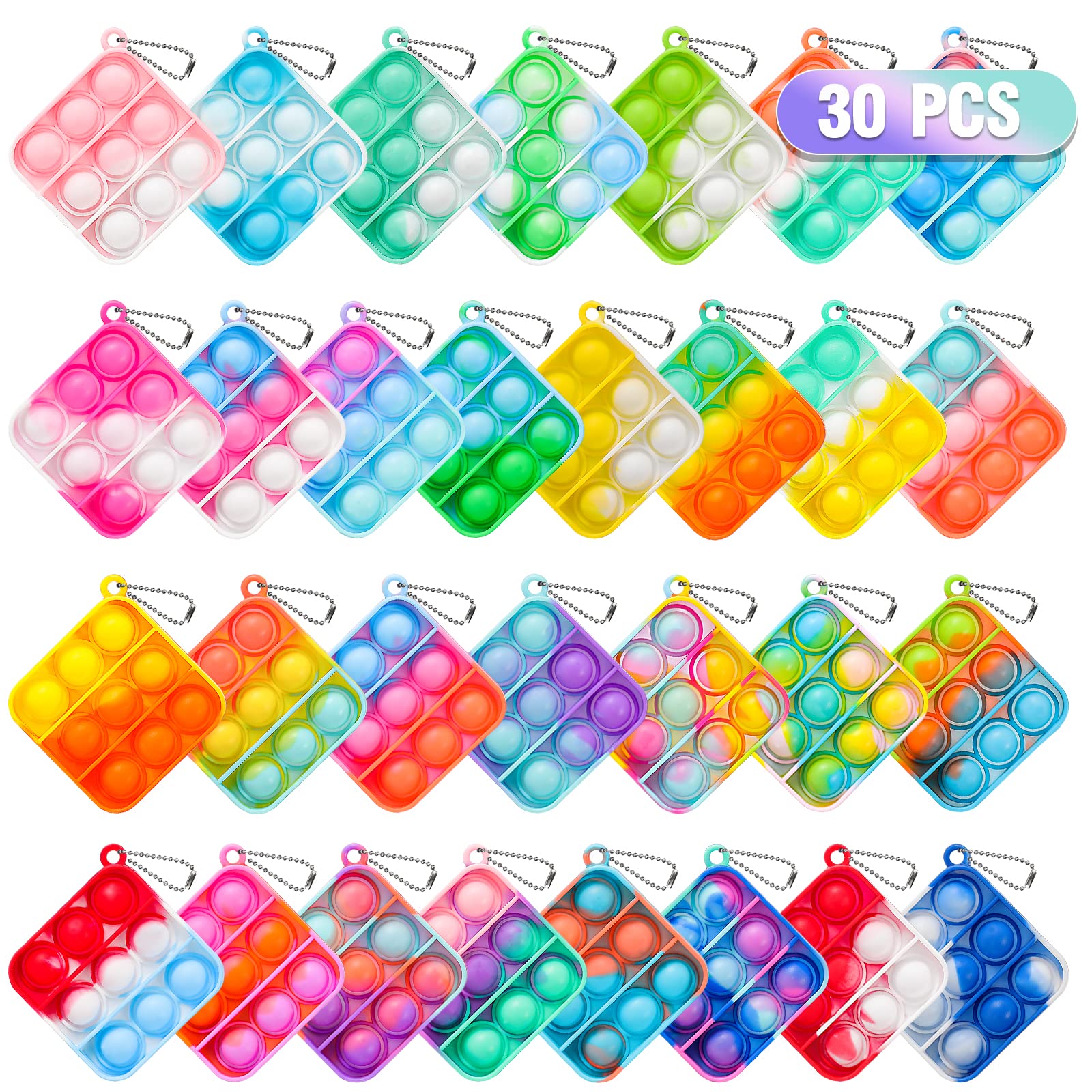 bulk 30 pack pop fidget toys for kids