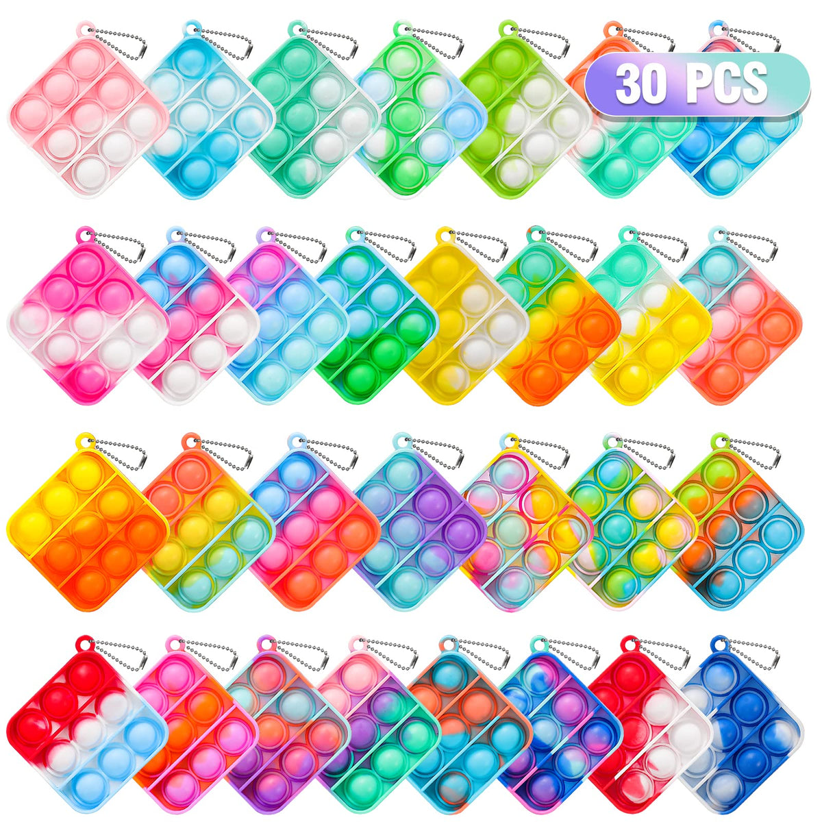 bulk 30 pack pop fidget toys for kids