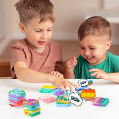 colorful pop keychain fidget toy for classroom use