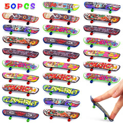 POPLAY 50 pcs mini finger skateboards bulk pack