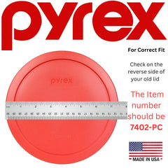 Lid designed to fit Pyrex 7203 7-Cup glass bowl