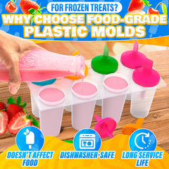 Ice Cream Maker Ice Pop Mold green 8pcs set
