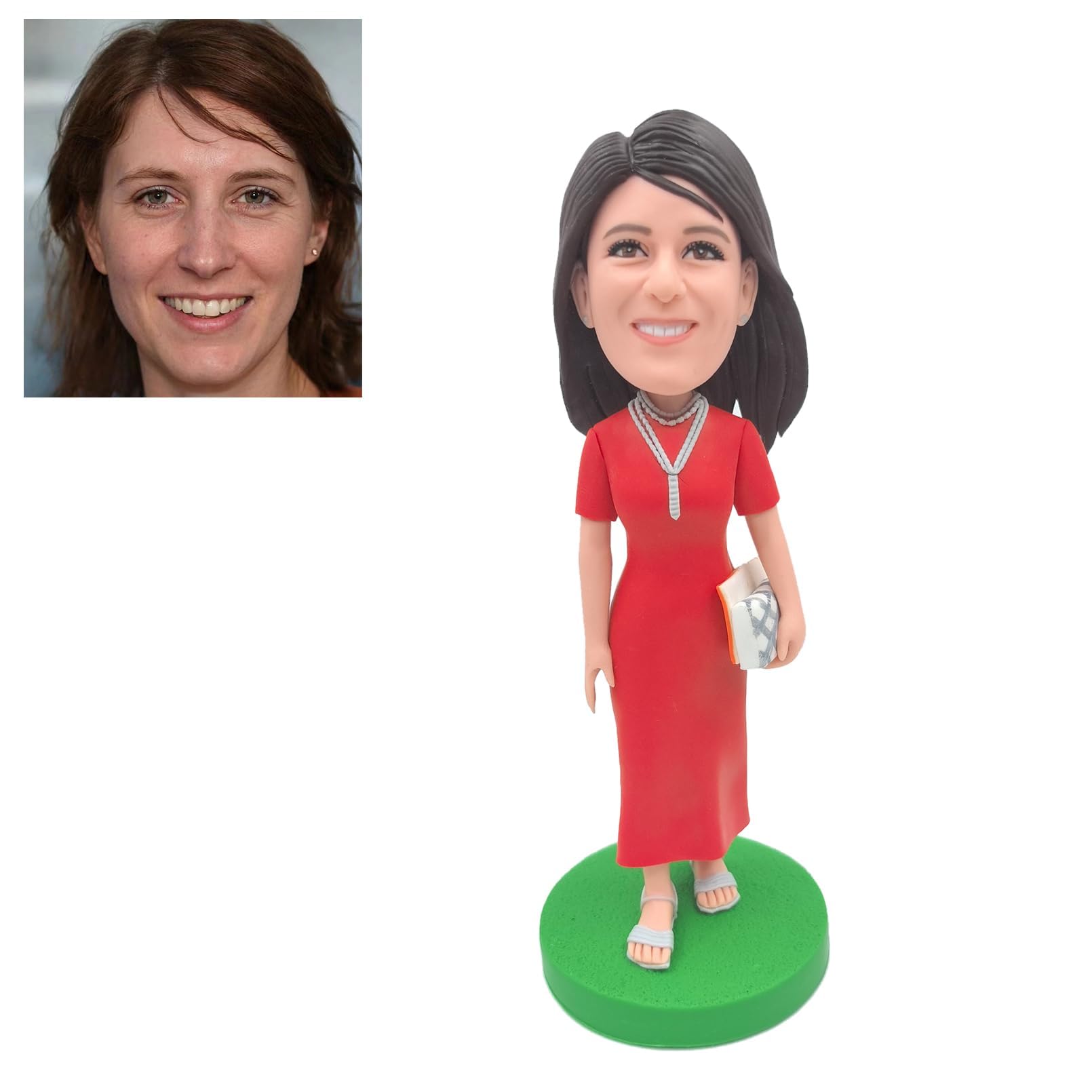 POPULARBOBBLEHEADS personalized sculpture bobblehead close up