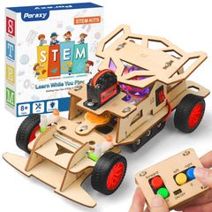 Poraxy STEM Kits for Kids 8-10 RC car building kit contents