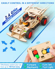 Precision laser-cut wooden pieces from Poraxy kit