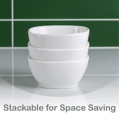 white porcelain bowls 3-pack for meals