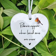 Porcelain heart keepsake with glossy glaze finish