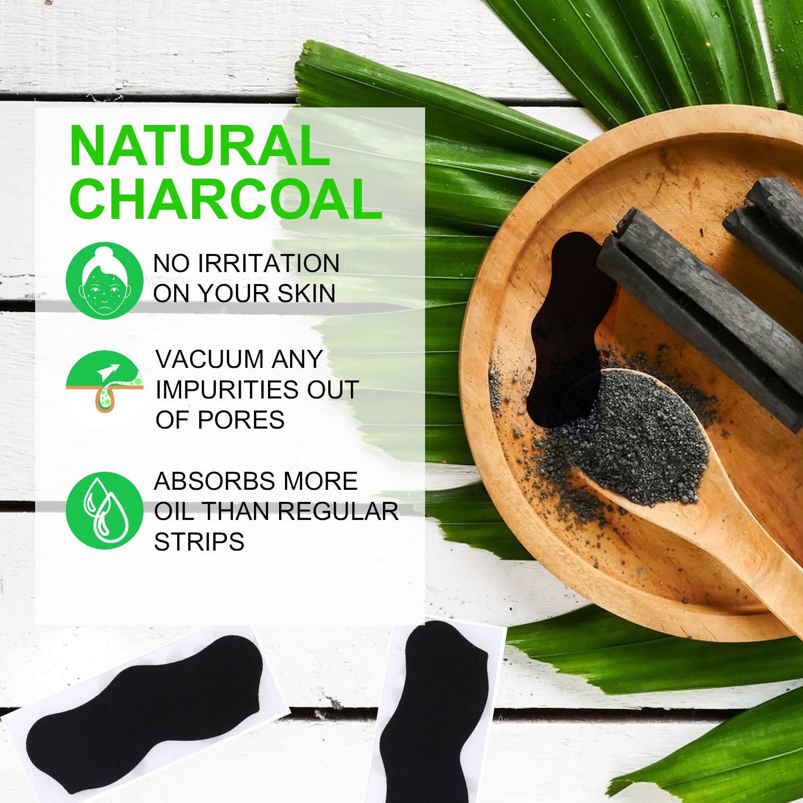 Deep cleansing for pores with charcoal strips
