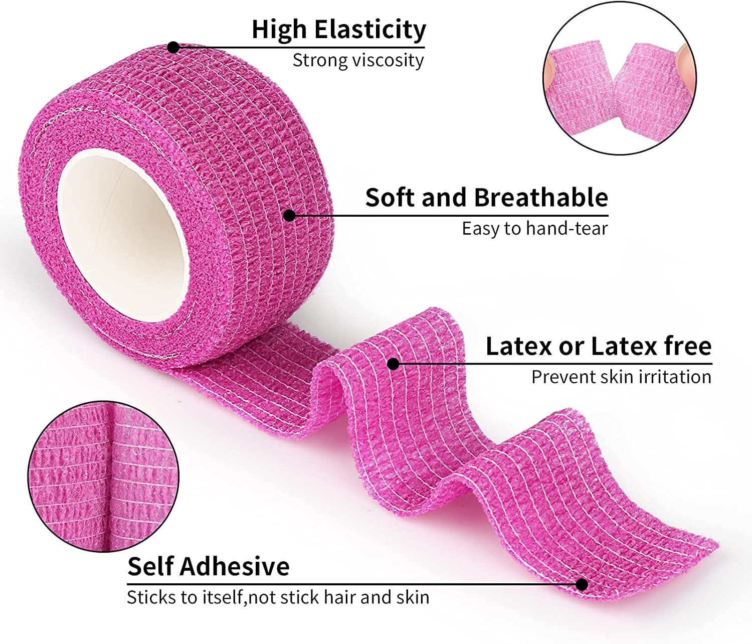 12 color pack bandage wrap with independent packaging