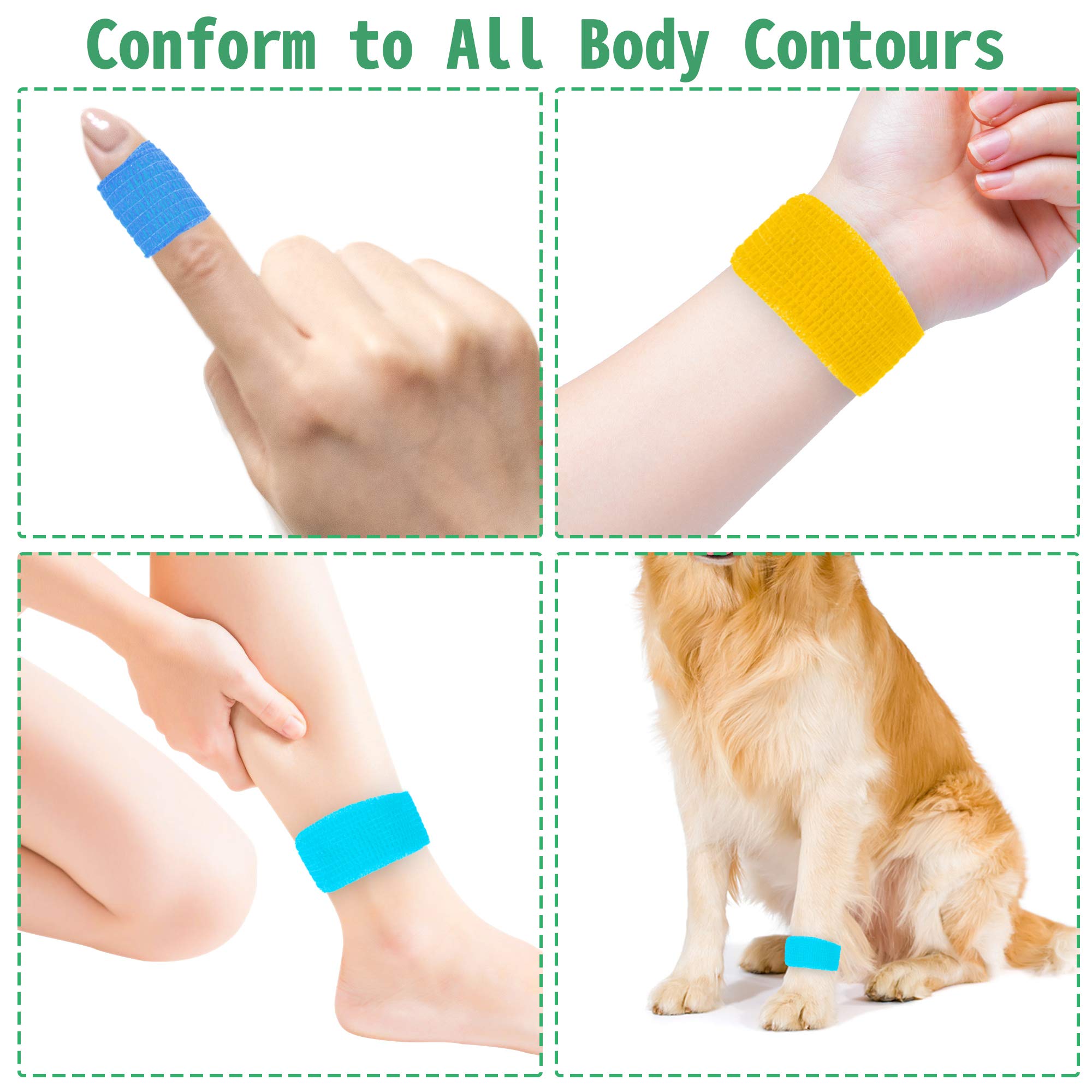 Breathable nonwoven bandage wrap 1in 5yds