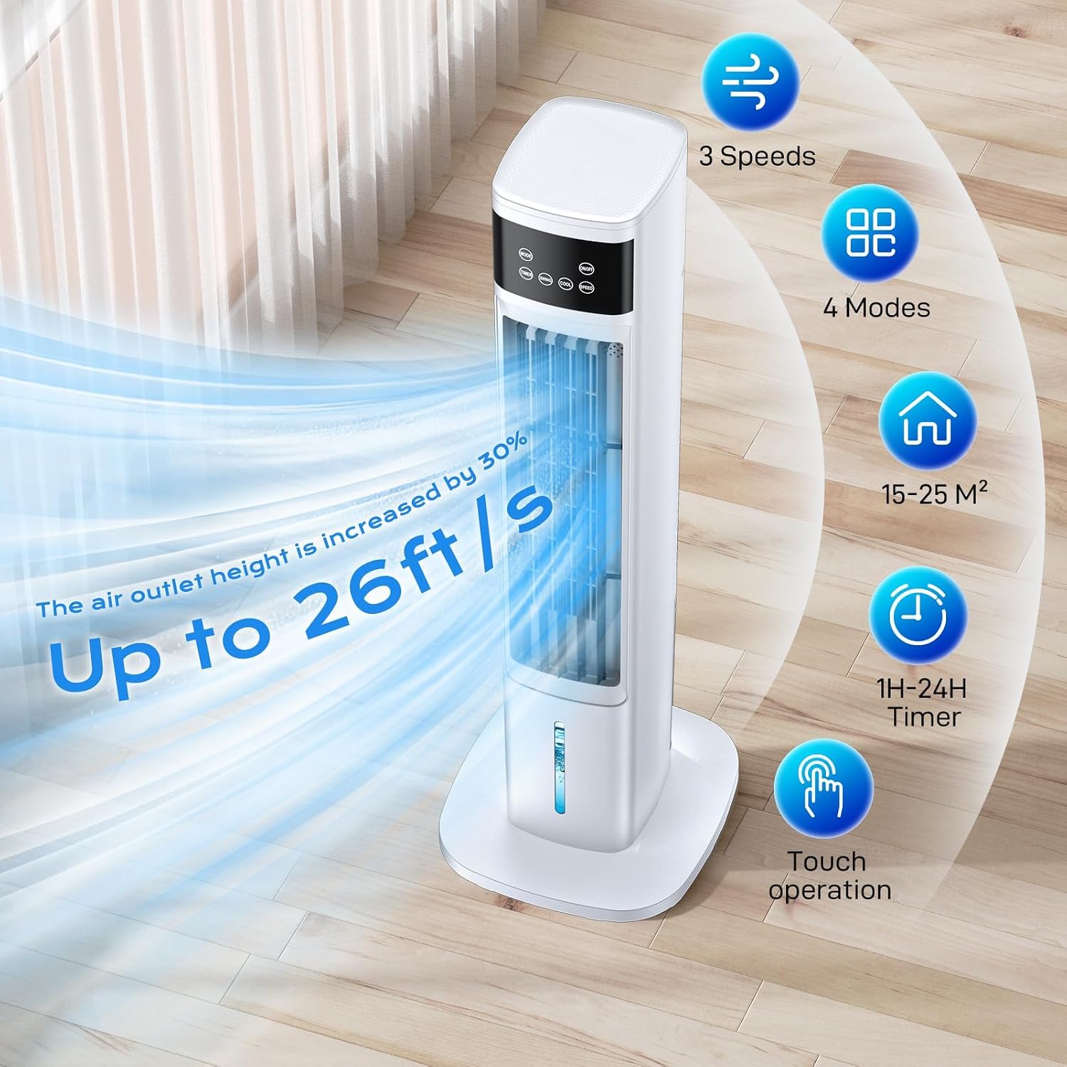 Windowless portable air conditioner unit for room or office use