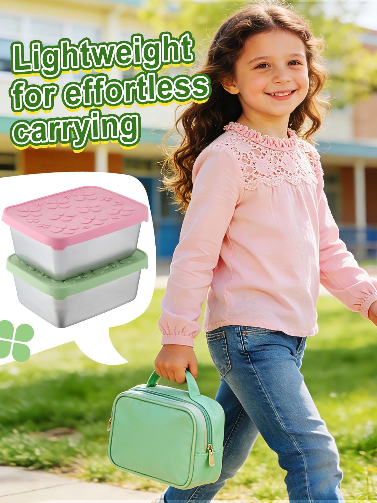 Portable bento box stainless steel Alphatool