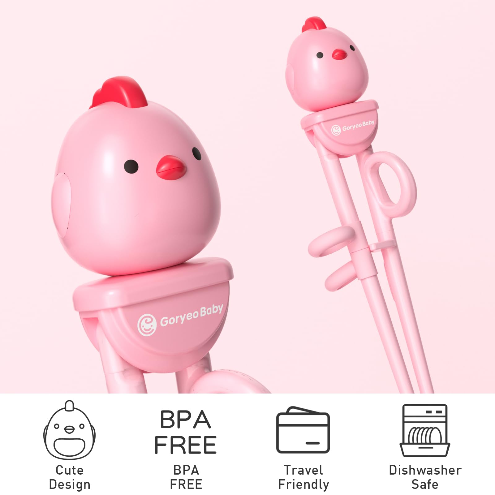 Portable case for Goryeo Baby Kids Chopsticks