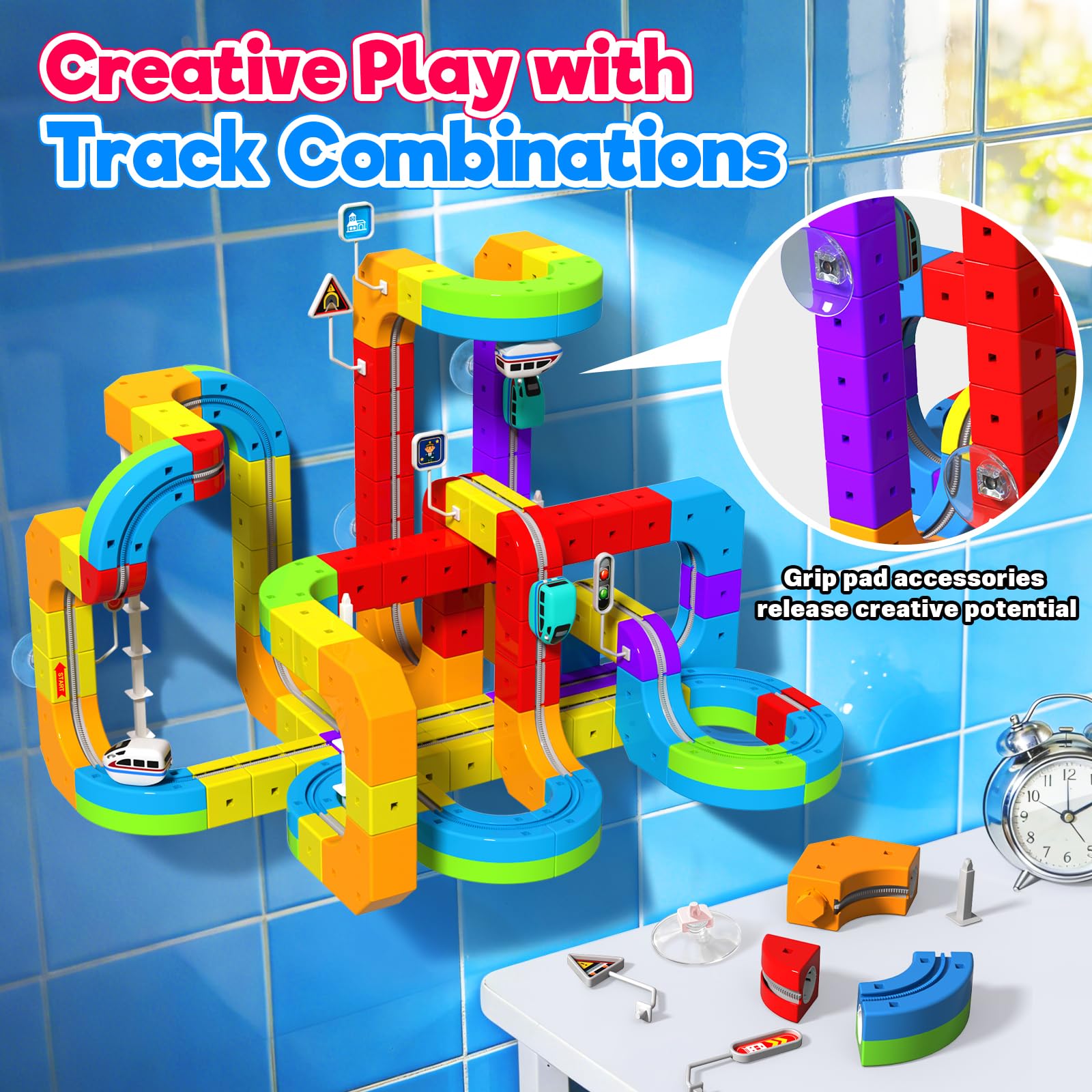 Portable detachable track system for travel