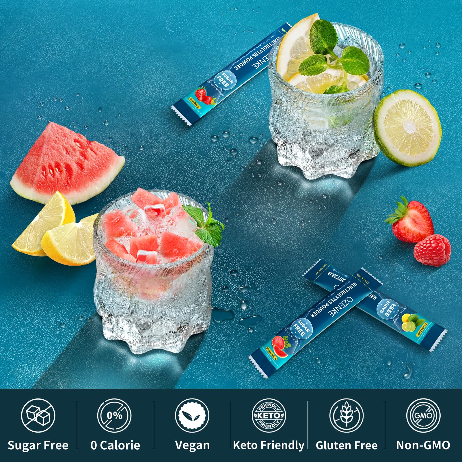 Portable electrolyte drink mix for rapid hydration
