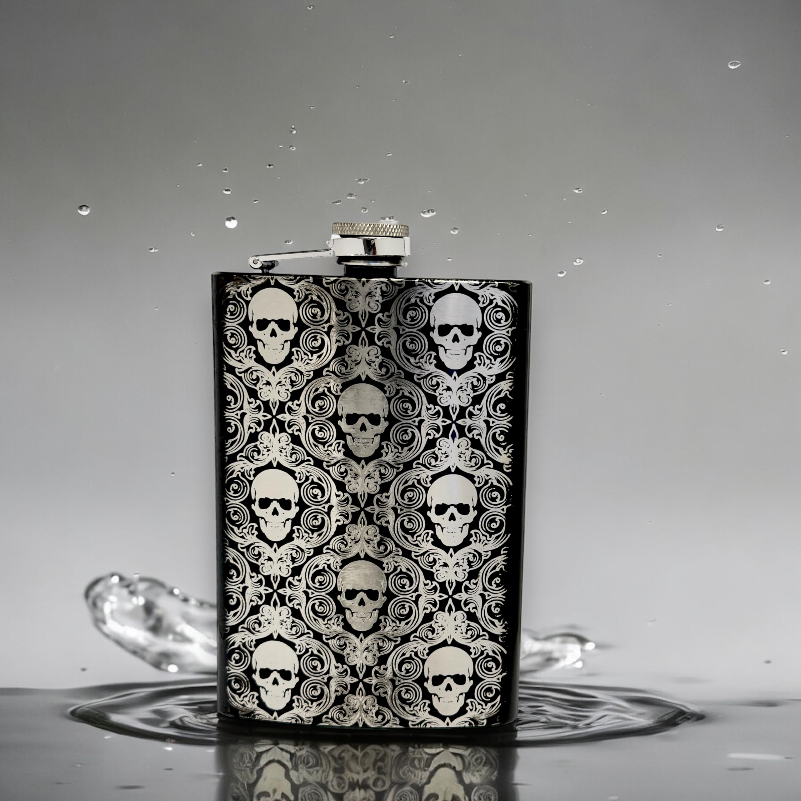 8 fluid ounce capacity flask for hydration on the go