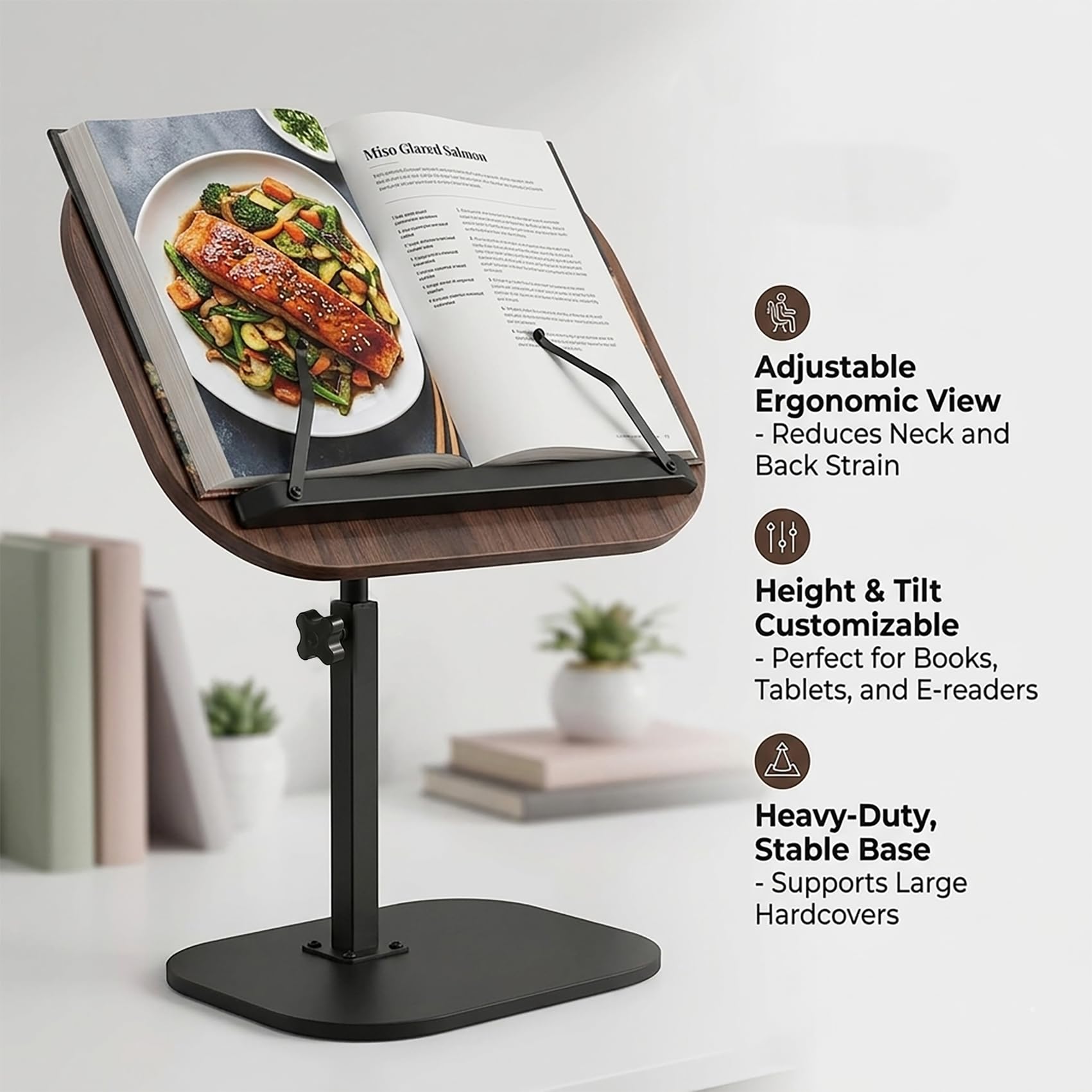 Sturdy metal floor stand construction