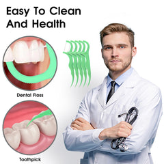 Portable floss picks for travel and on the go