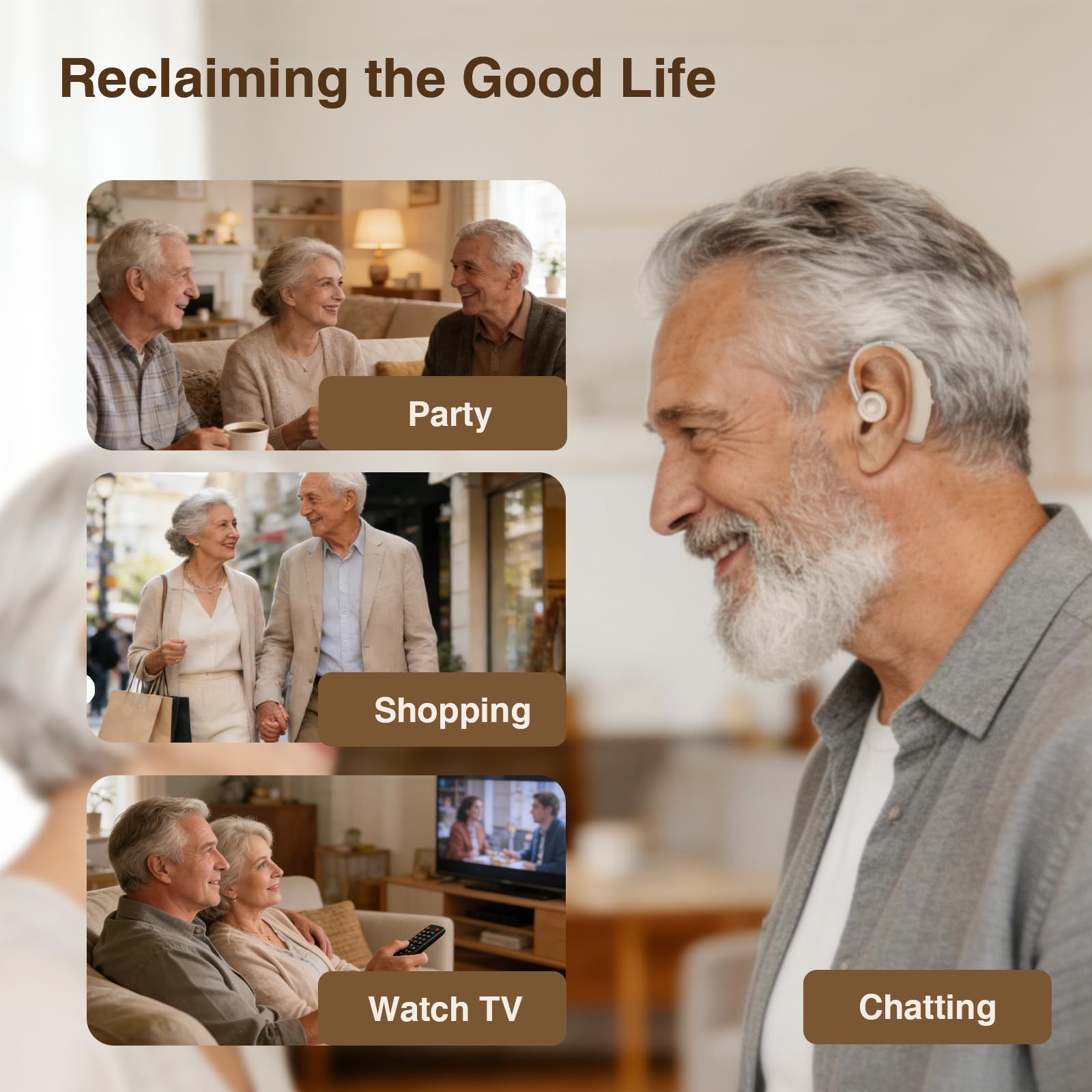 Charging case with Type-C cable for hearing aids