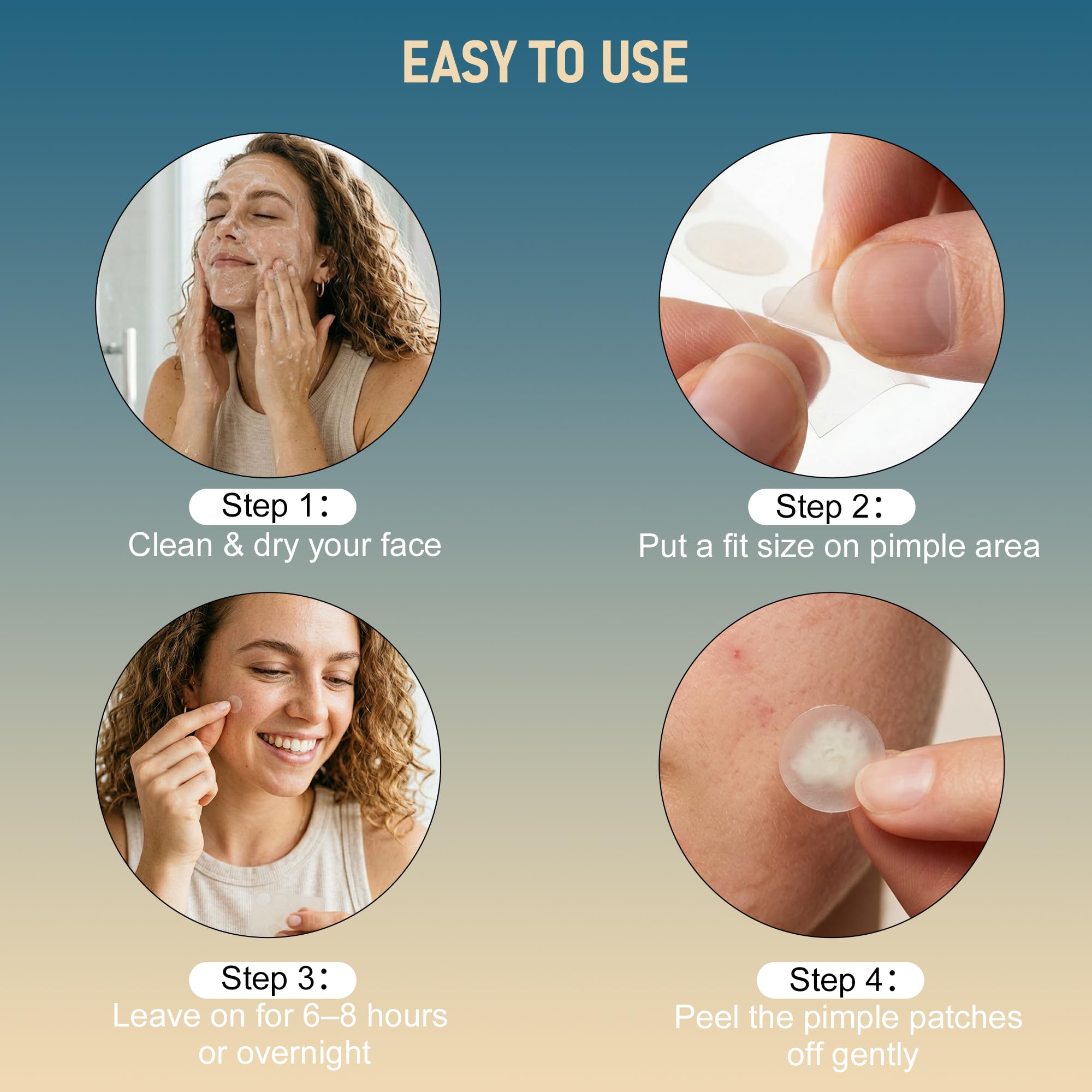1250-count patch pack for blemish care