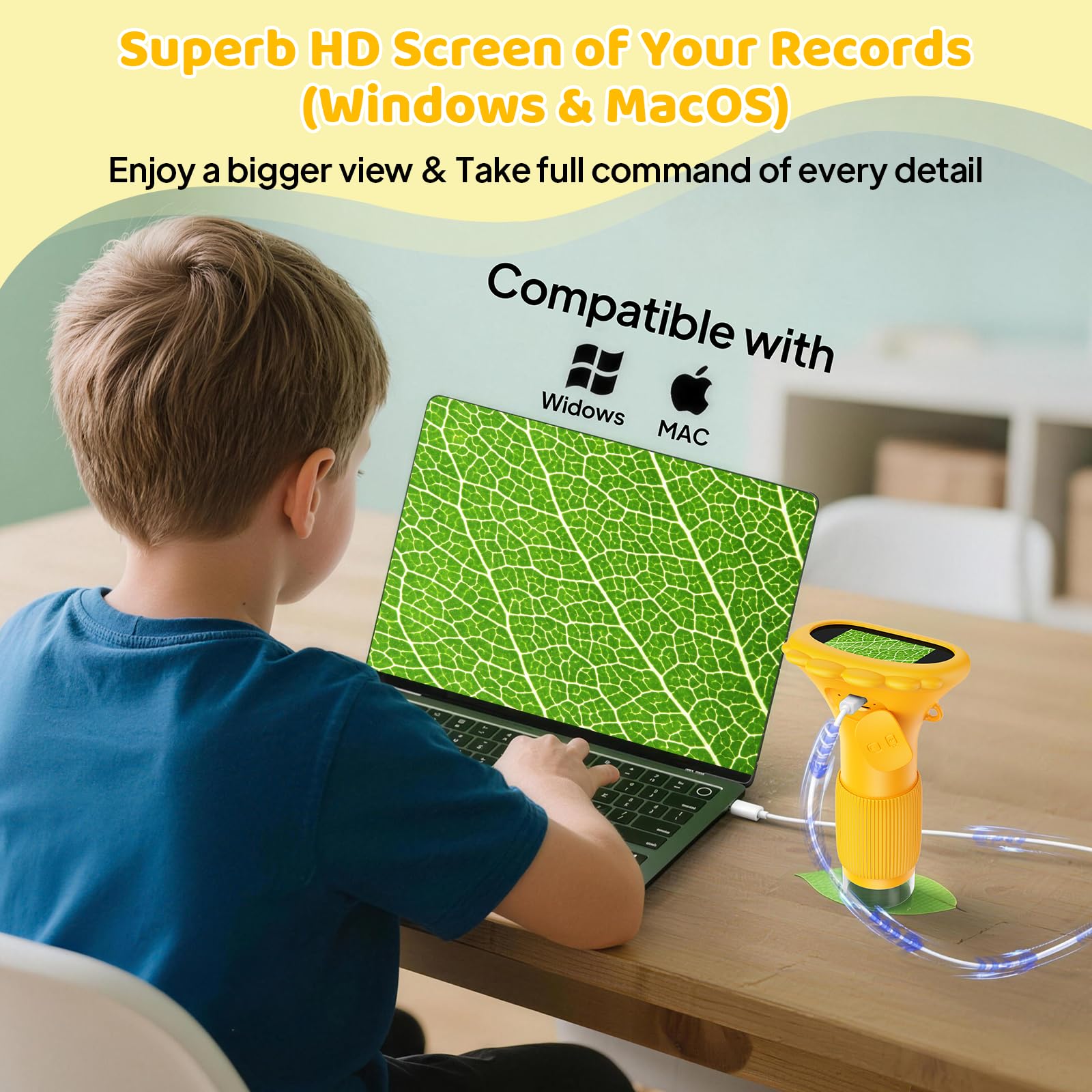 Easter gift Ashfly microscope for kids ages 3 - 12