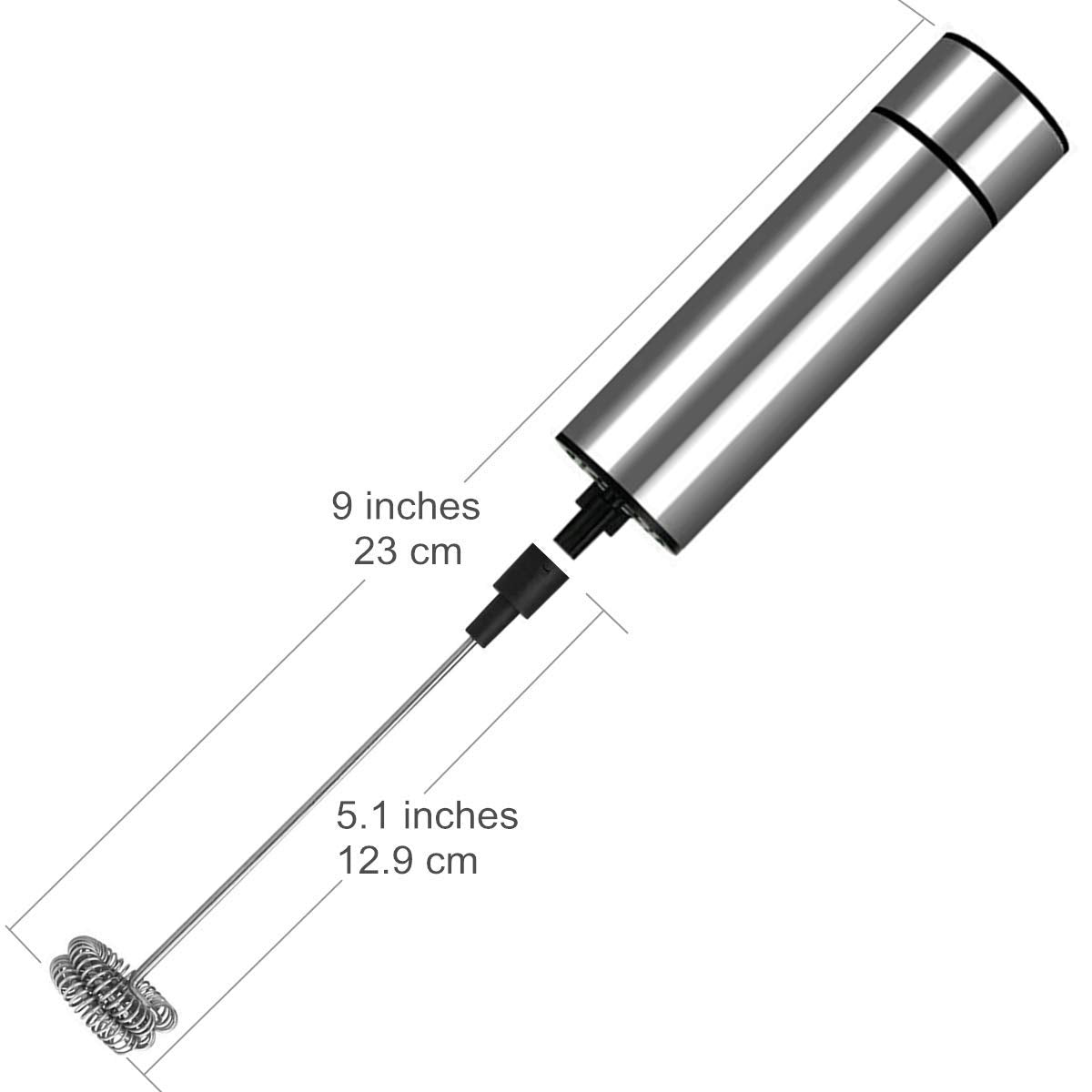 Compact travel-friendly milk frother by Basecent