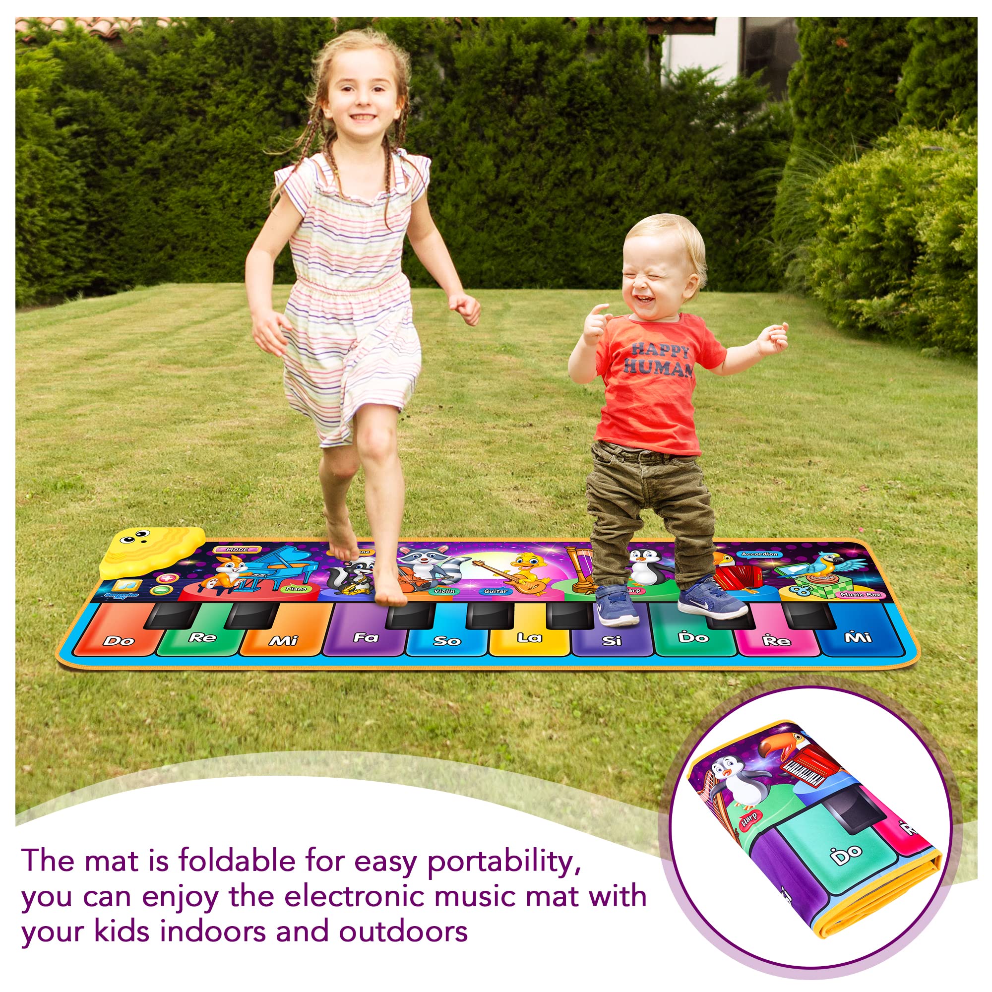 Two play modes with melodies and instrument sounds