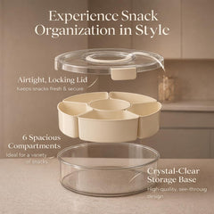 Lazy Susan platter with ergonomic handle