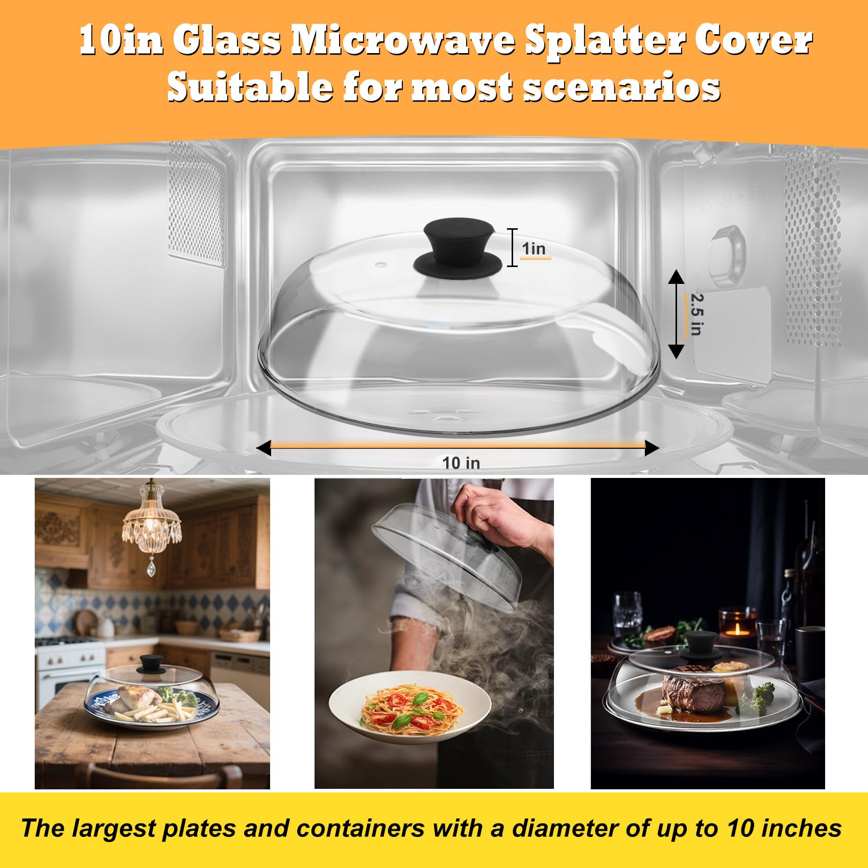 gift ready splatter cover for leftovers and steaming