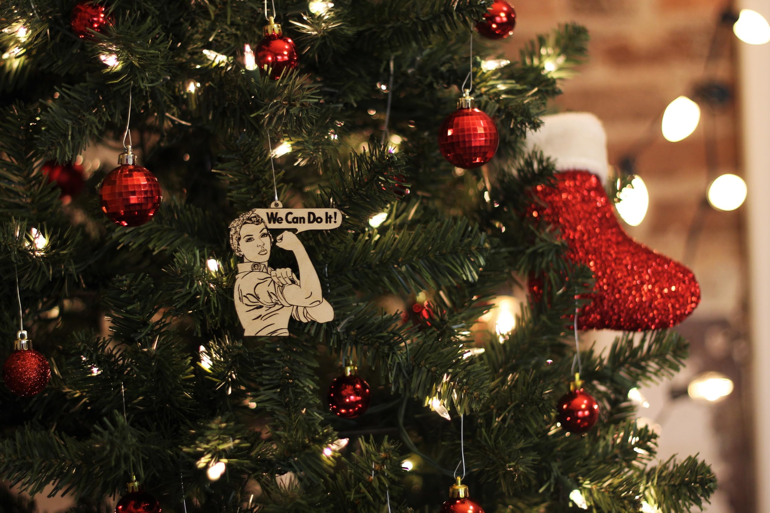 Portland studio handmade ornament with hanger