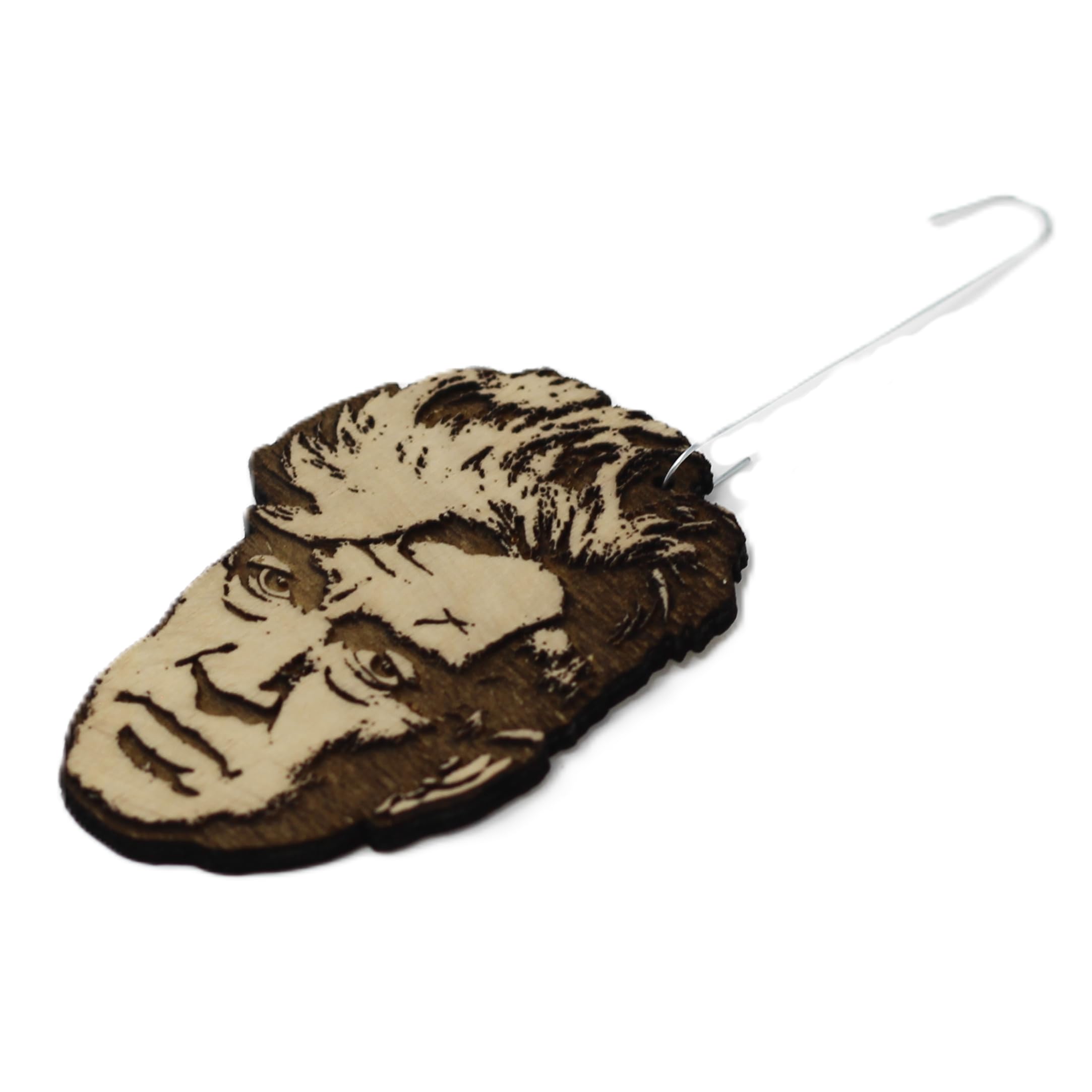 Laser-cut ornament with hanger