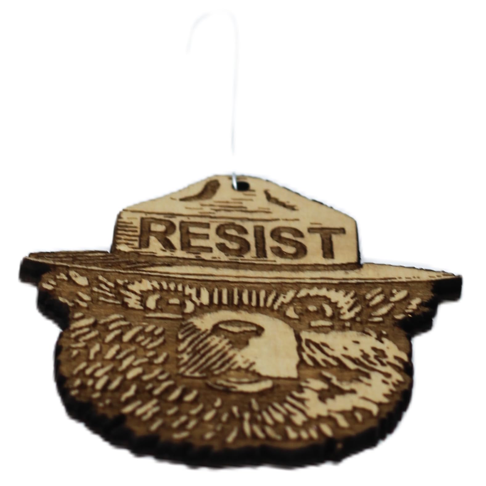 Customizable wood ornament magnet not included scented oil option