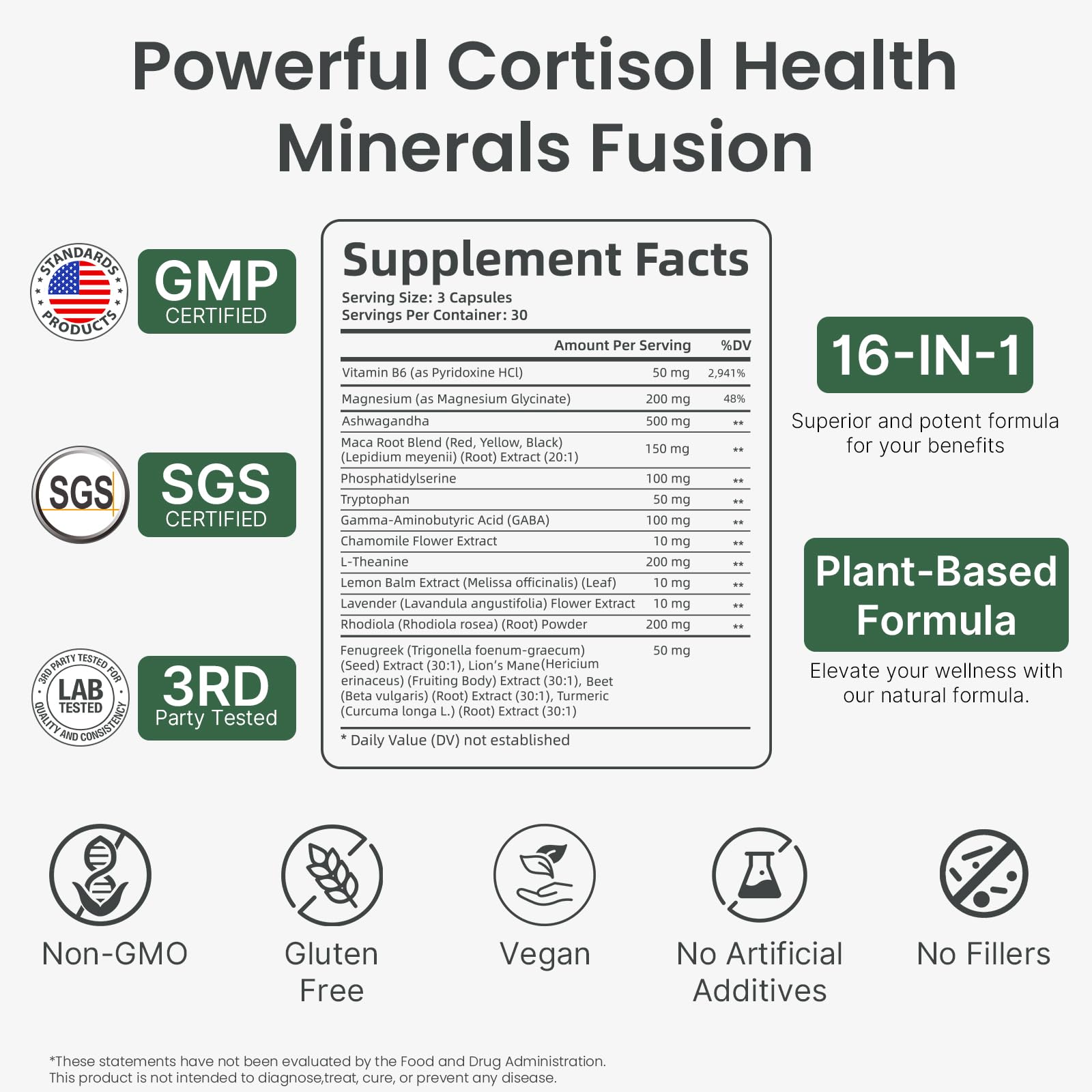 Ashwagandha 500mg cortisol formula POSOCAMA