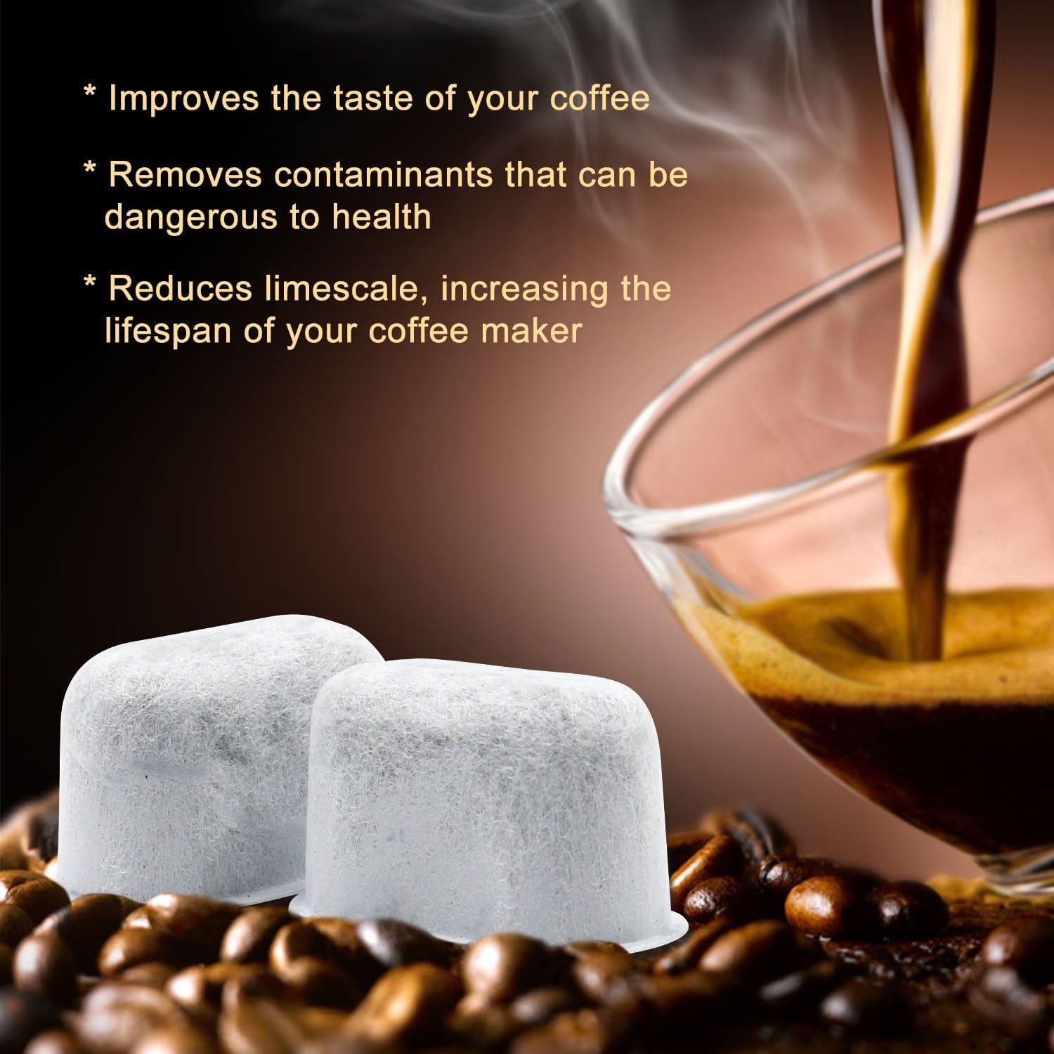 Keurig compatible charcoal water filters Possiave 12 pack