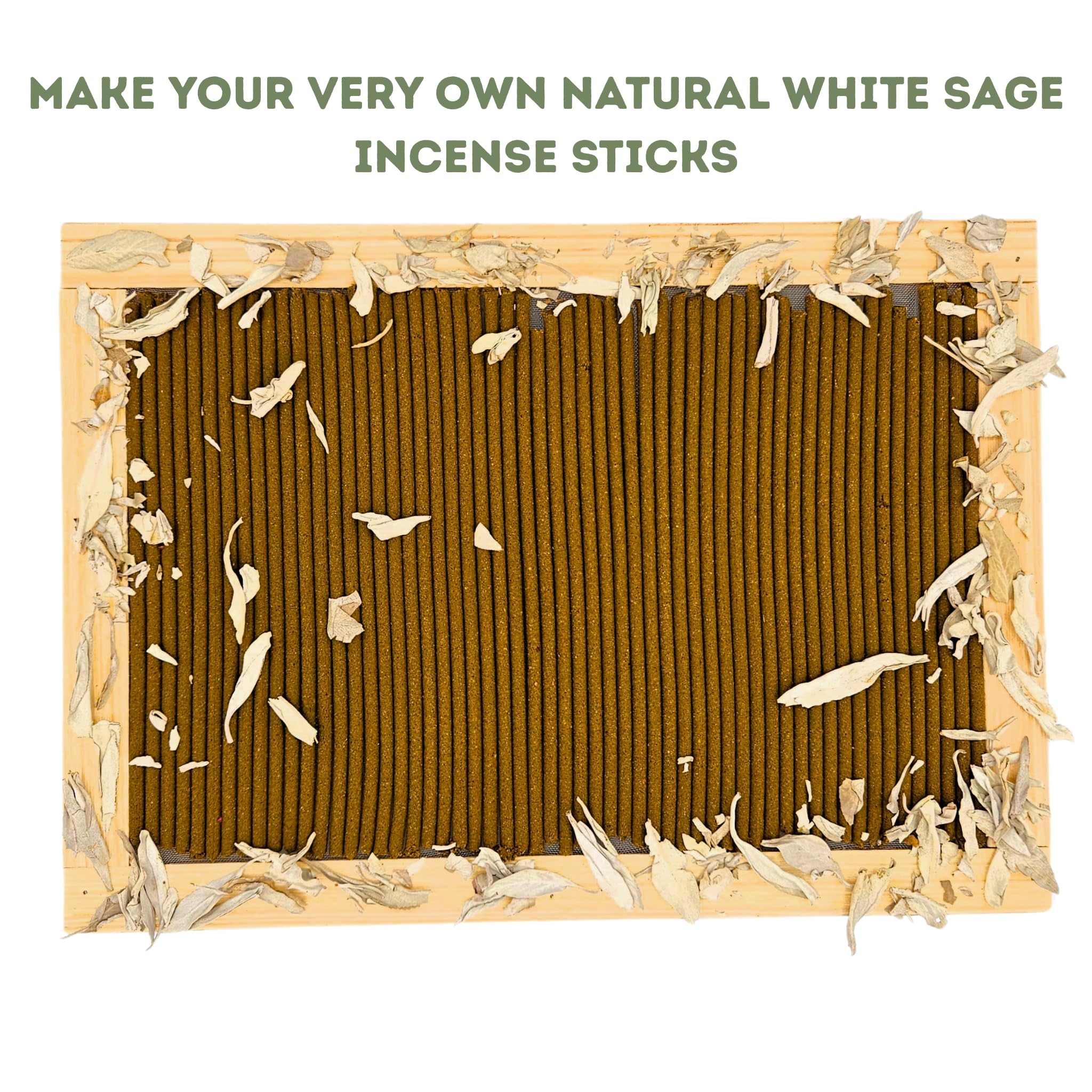 Sustainable white sage powder for incense artisans