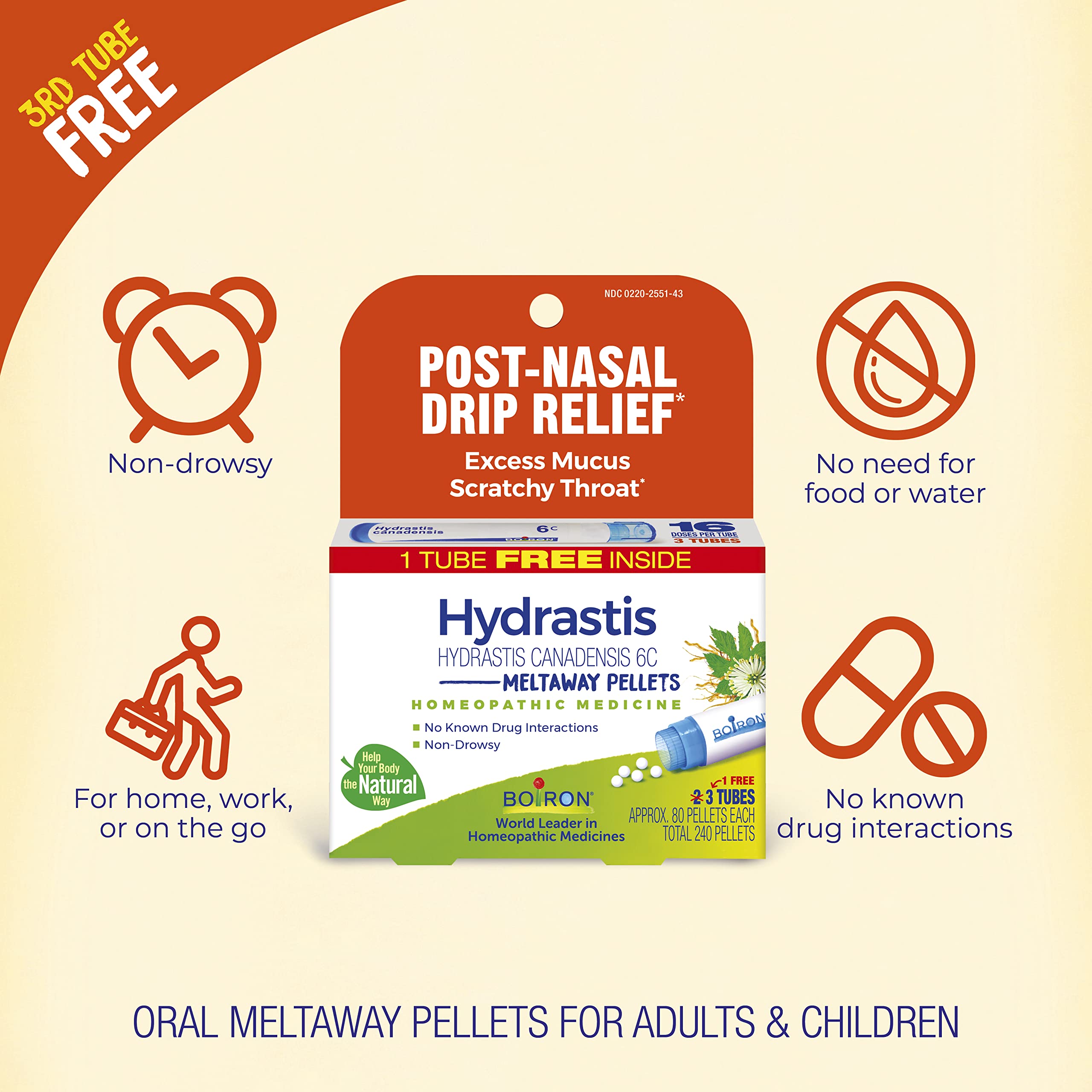Hydrastis bonus pack three tubes packaging