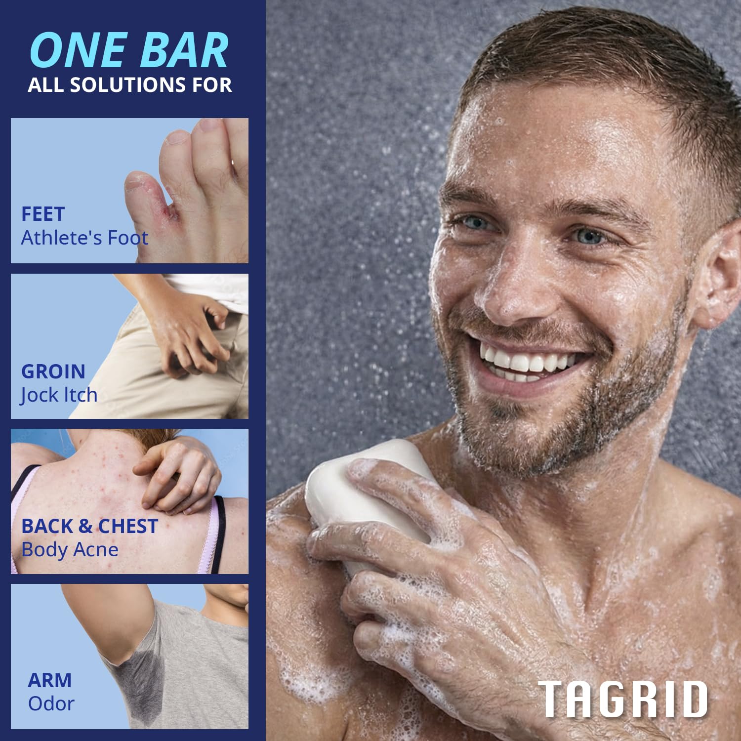Post workout shower soap image