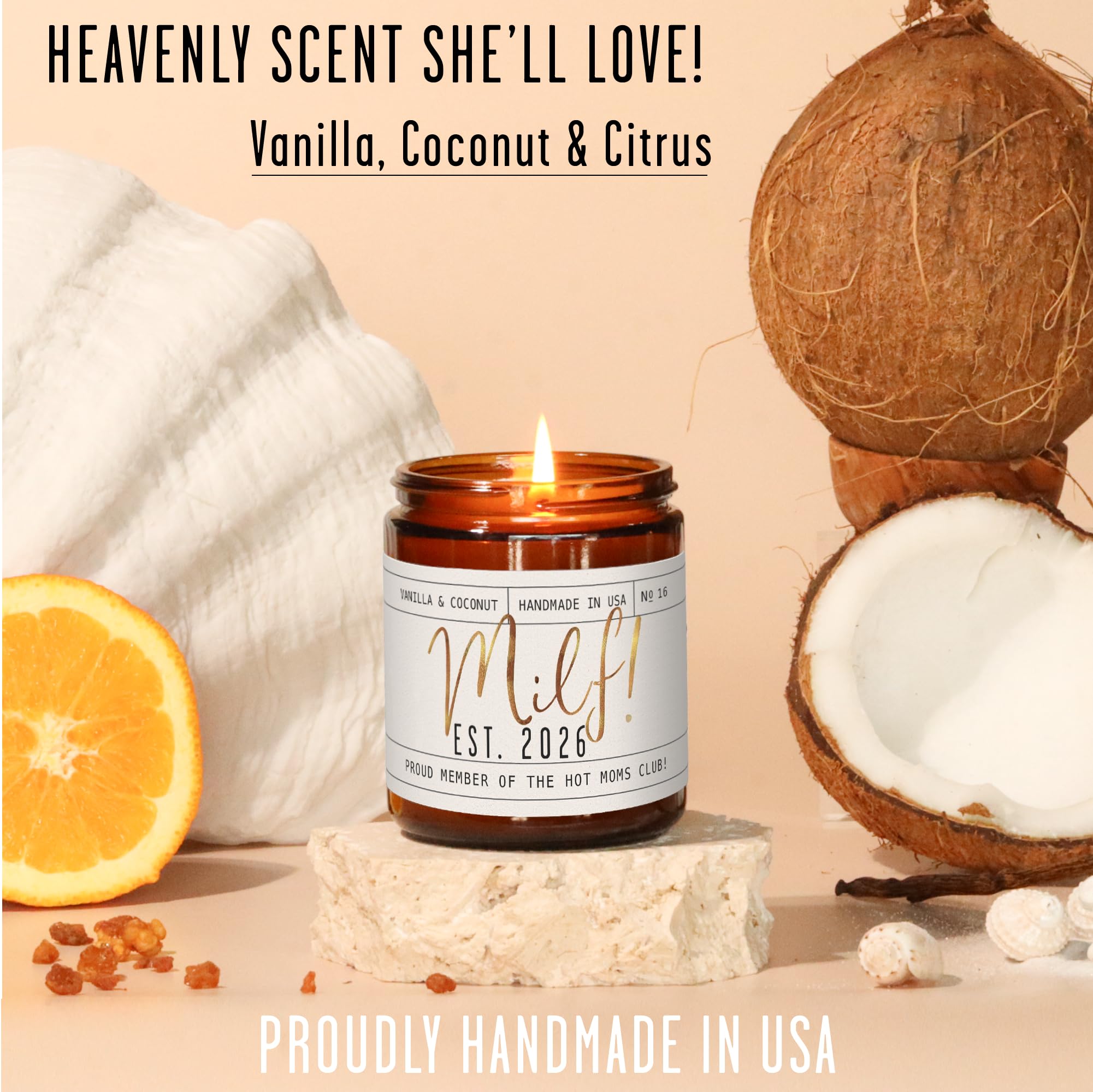 USA made hand poured candle for new mom gift