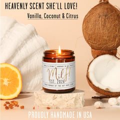 USA made hand poured candle for new mom gift